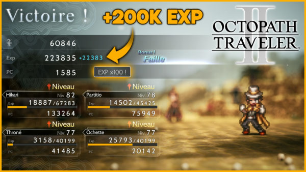 exp facile octopath traveler 2